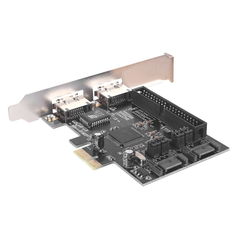 Kartu Ekspansi PCI Express JMB363 PCI-E PCIe Ke 2 Port SATA IDE ESATA Konverter Adaptor Kartu Pengontrol RAID