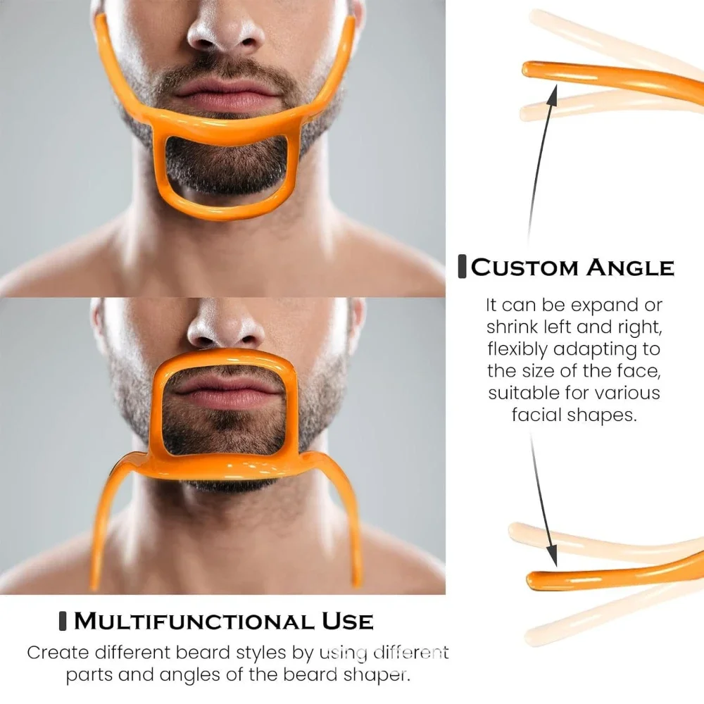 

High Quality Practical Silicone Men's Beard Shaping Beard Shaper Tool Neckline Guide Easy Clean and Carry Out Beard Shaper