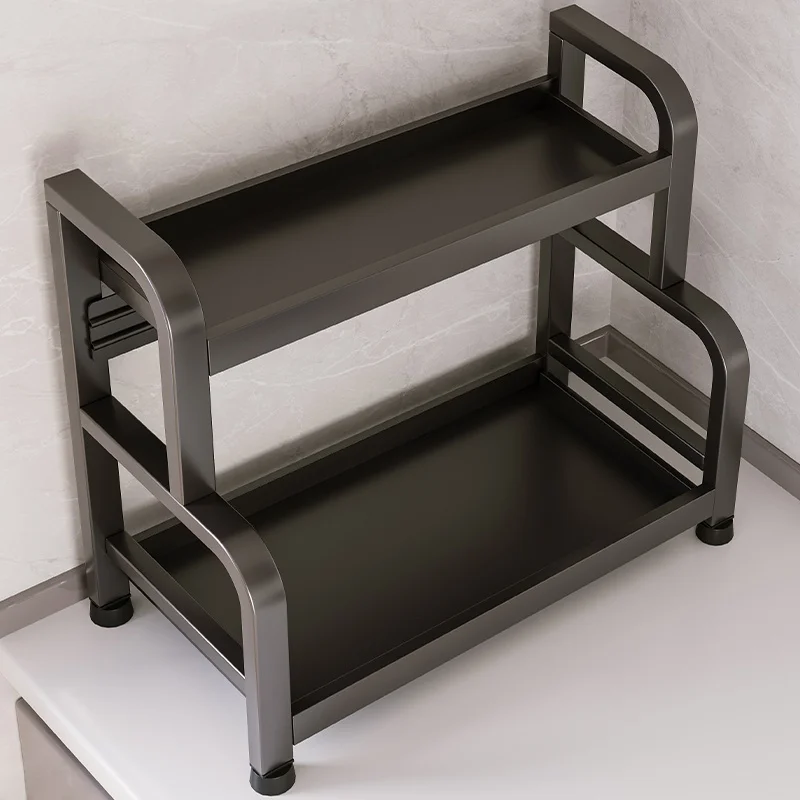 

Современный простой многоуровневый органайзер для специй и приправ на кухонную столешницу, из углеродистой стали, нержавеющий, для ножей и палочек для еды