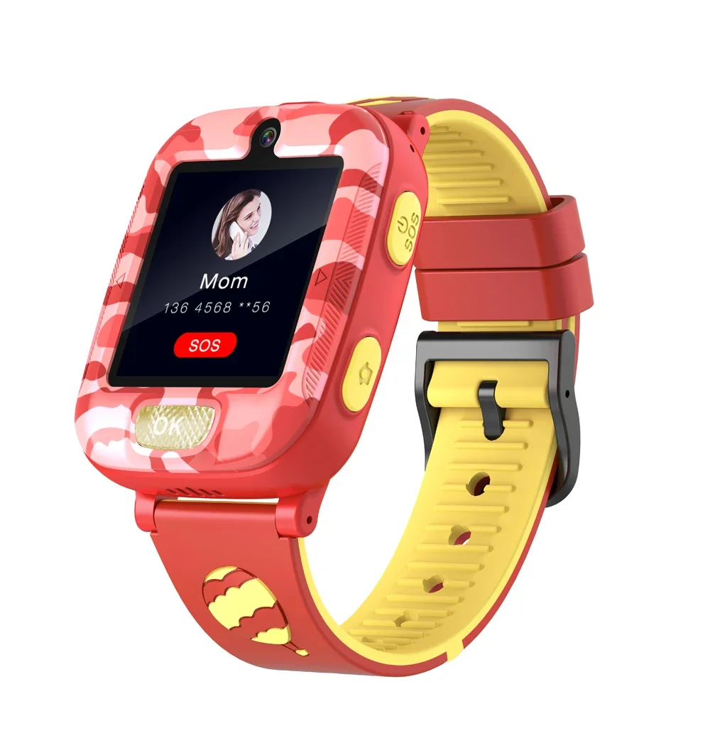 Reloj inteligente de camuflaje para niños y niñas, dispositivo con cámara de música, grabadora de vídeo y voz, juego de rompecabezas, llamada SOS