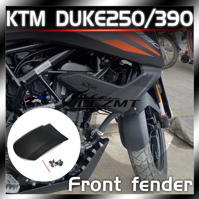 

For KTM Duke 125 250 390 2017 2018 2019 2020 2021 2022 Duke250 Duke390 Front Mudguard Fender Extender Splash Guard Extension