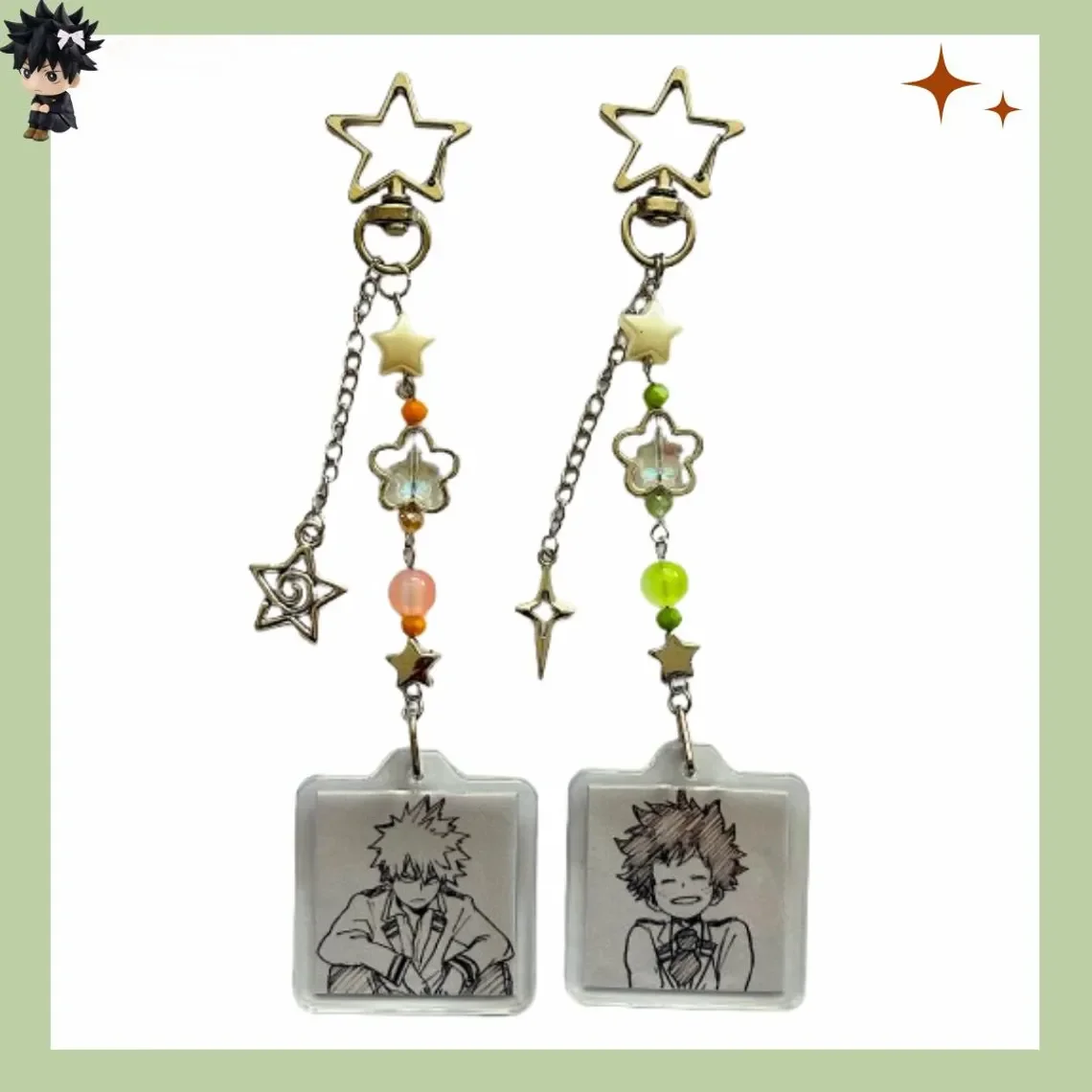Брелок вдохновения «Мой геройская школа» в стиле аниме, Бакуго Кацукиан Мидория Изуку, подарки для ролевых игр