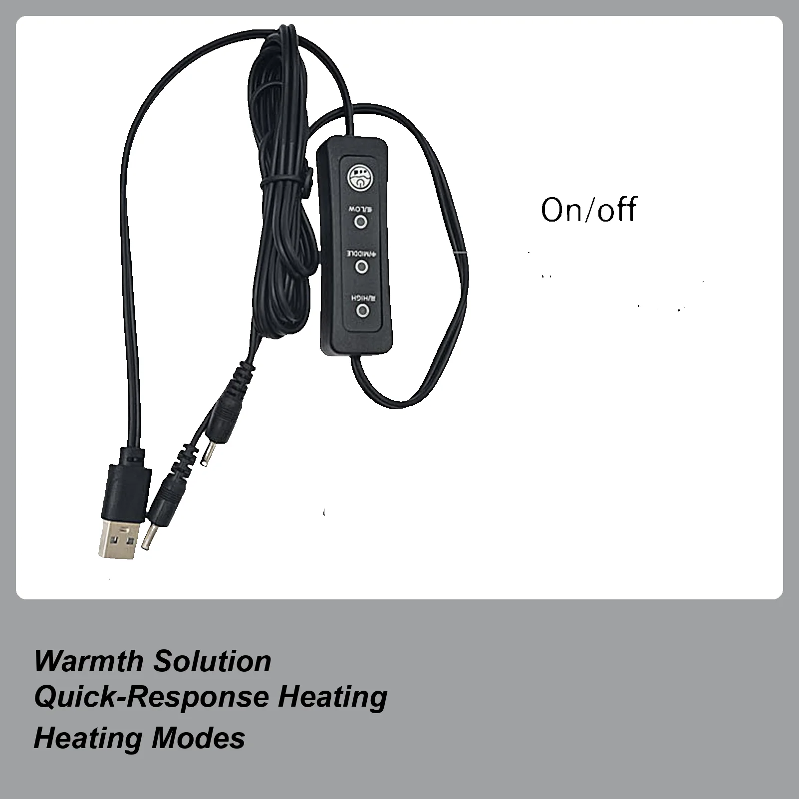 

Heated Gloves USB Plug-in Hand Warmer Mittens Heated Warm Sports Outdoor Gloves Three Temperature Settings For Men Women Outdoor