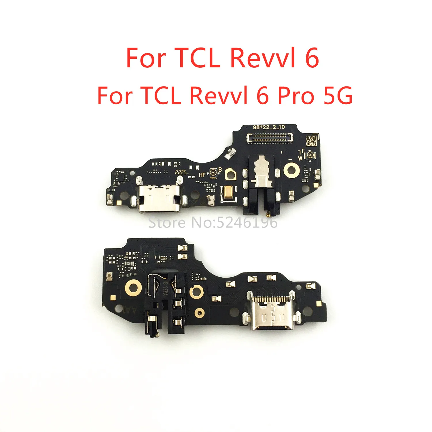 1pcs USB Charging Port Charger Base Connector For TCL Revvl 6 For TCL Revvl 6 Pro 5G TCL Revvl 6Pro 5G Replace Part.