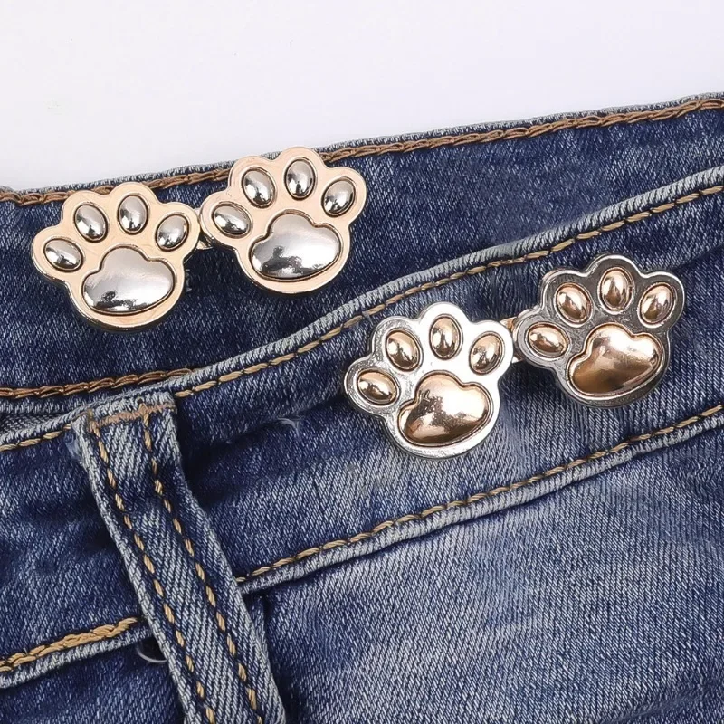 Metal Cat Claw Waist Buckle Waist Closing Artifact Invisible Adjustable Snap Button Removable Detachable Clothing Accessories