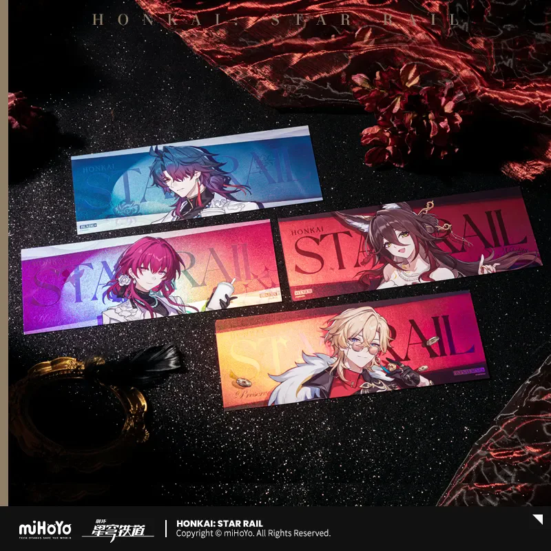 [Genuine] miHoYo Game Honkai Star Rail Train Journey Series Laser Ticket Blade Fugue Kafka Anime Ornament Cosplay Halloween Gift