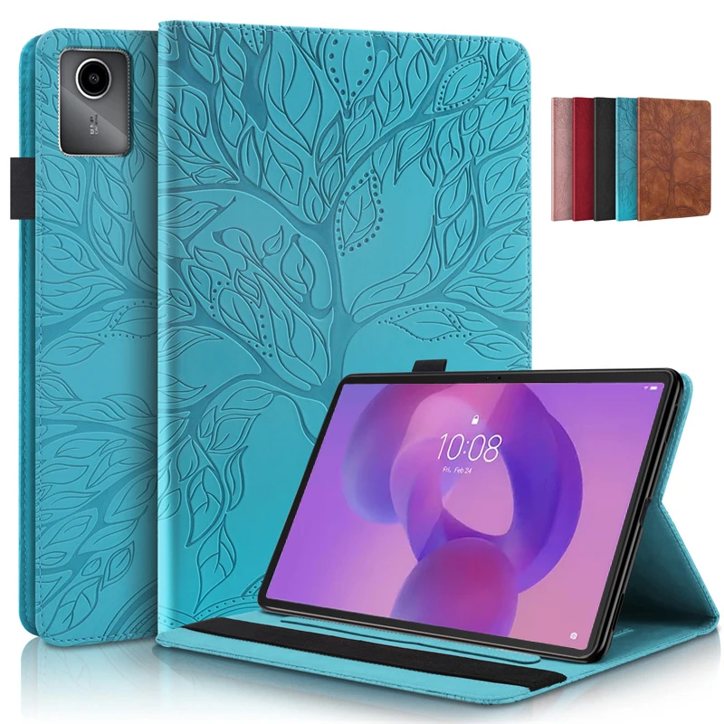 Tablet Coque For Lenovo Idea Tab 11 Case tb336fu Emboss Tree Flip Wallet Stand Cover For Funda Xiaoxin Pad 11 2025 Case tb335fc