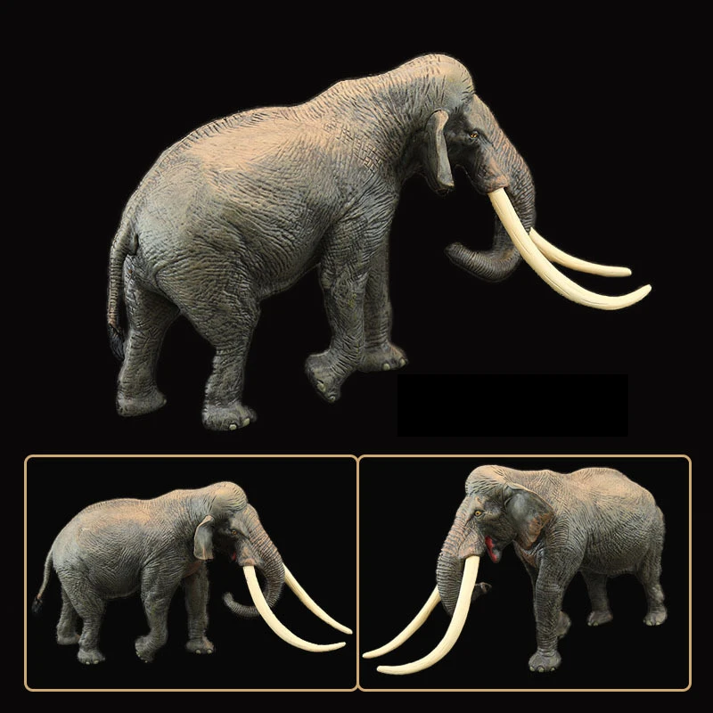 New Realization Wild Animal Solid Simulation Elephant Figurines ABS Action Figures Model Collection Educational Toy For Children