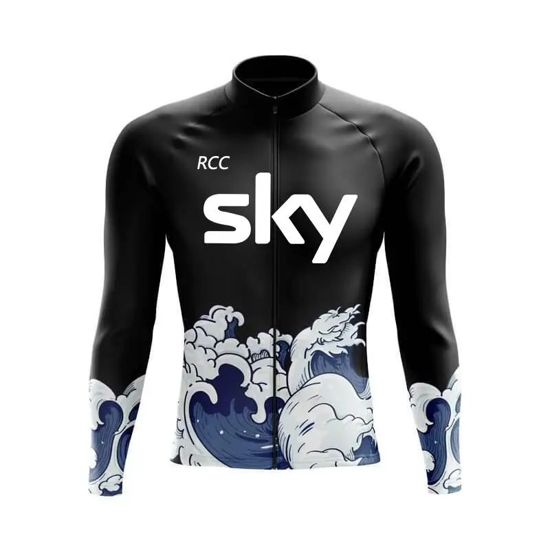 2024 rcc sky Tops Cycling Jersey Long Sleeve MTB Bicycle Clothing Bike Sportswear Sport Clothes Spring / Autumn Outdoor Shirt