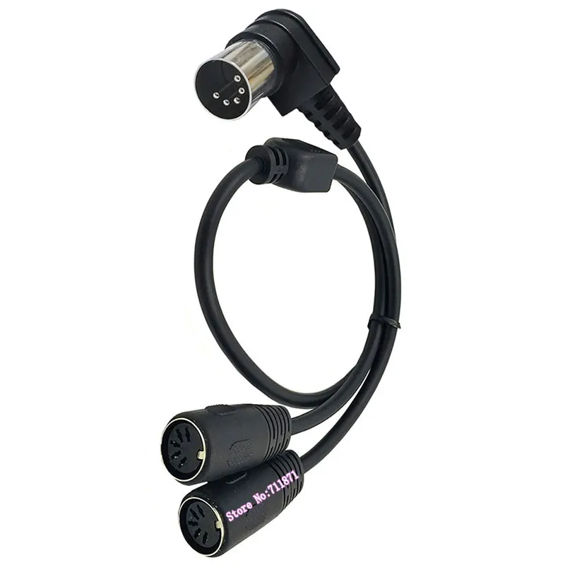 5p Nadel loch rechtwinkliger Winkel din männlich doppelt weiblich Verlängerung kabel Kabel 5-polig din Midi männlich weiblich verlängern Adapter leitung Draht