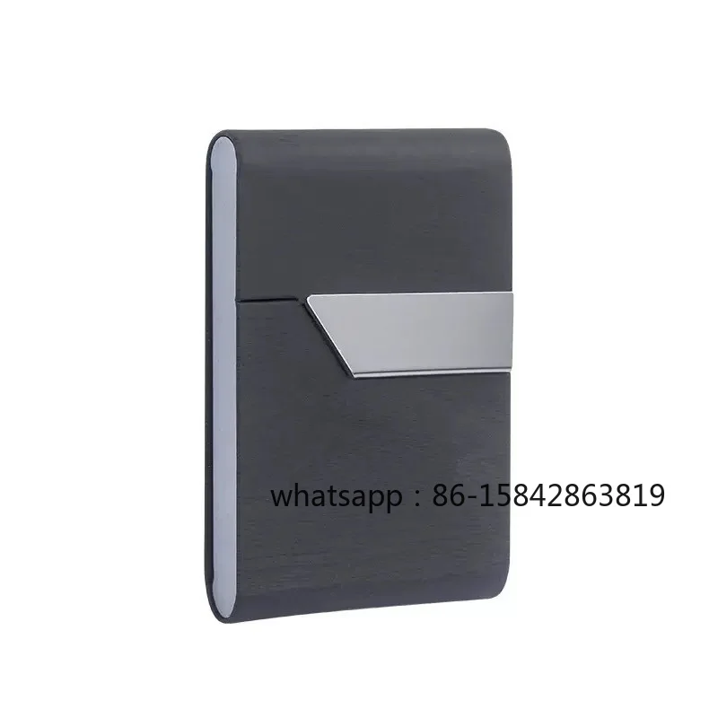 Wood Grain Cigarette Case, Small Cigarette Control, Flip Cover, Portable 7 Coarse Cigarettes, Portable Cigarette Case