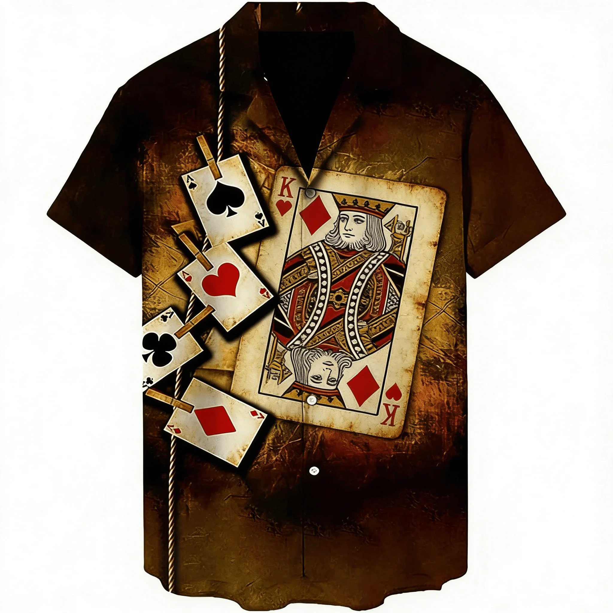 men's-vintage-poker-print-short-sleeve-shirt-spring-summer-retro-trend-casual-top-pocket-lapel-style