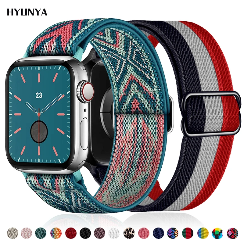 Scrunchie Strap for Apple Watch Band Watchband Bracelet Correa 44 mm SE Iwatch Series 9 6 7 8 41mm 45mm 40mm 49mm Ultra 2 Belt