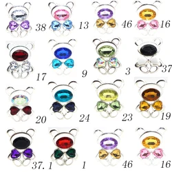 Nuovo 10 pcs32 * 23MM Cartoon Bear accessori per gioielli in lega fondo piatto vestiti misti materiali per la decorazione dei capelli