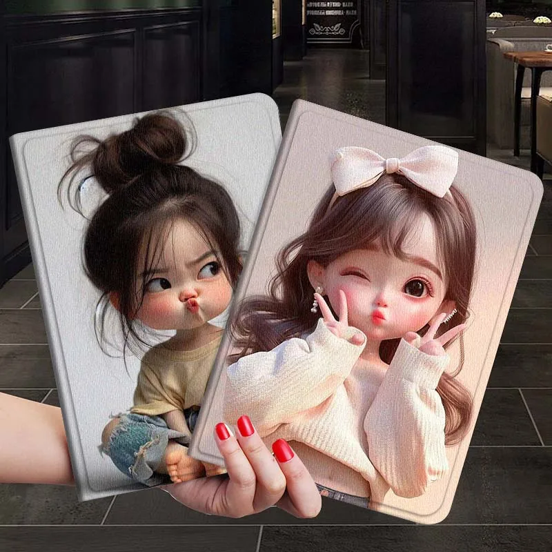

Cute cartoon girl design Tablet Case For Samsung Galaxy Tab S7 S8 S9 S10 FE Plus 12.4 13.1 Inch