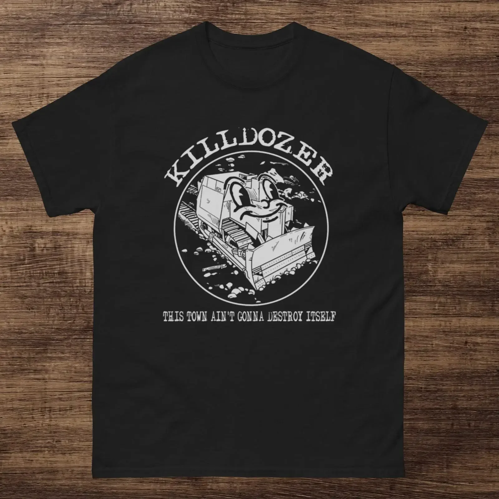 Killdozer T Shirt vintage Washed Unisex streetwear designer clothes Casual Soft Slightly homme Versatile Breathable graphic