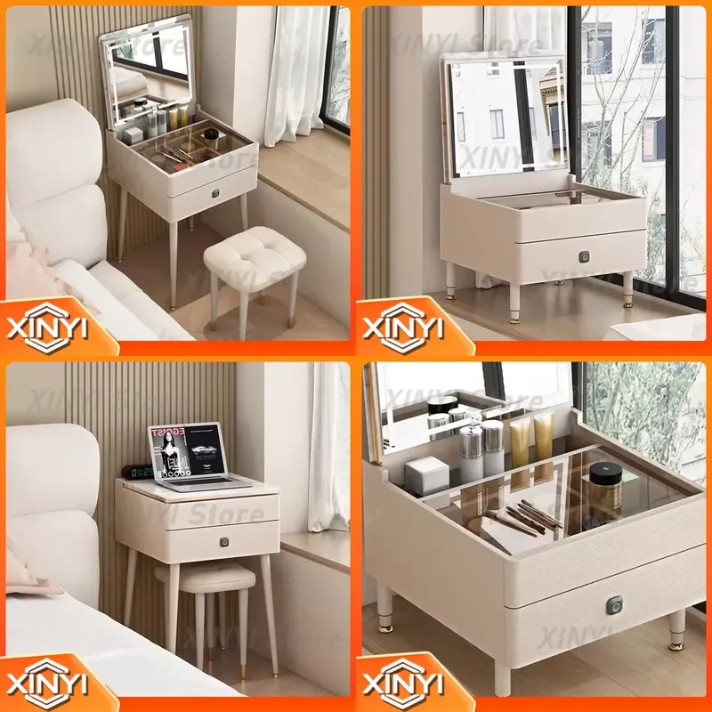 Small Drawers Dressing Table Bedroom Makeup Stool Luxury Vanity Table Corner System Cheap Penteadeira Lounge Suite Furniture