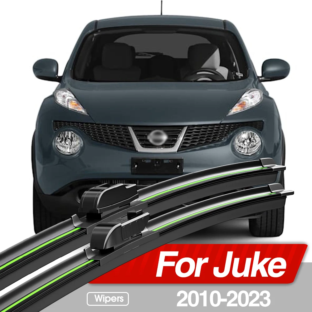 For Nissan Juke F15 F16 2010-2023 Front Windshield Wiper Blades 2pcs Windscreen Window Accessories 2011 2013 2014 2019 2020