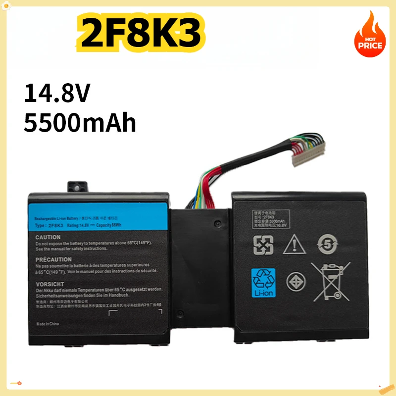 

2F8K3 Laptop Battery for DELL Alienware 17 18 M17X R5 M18X R1 0KJ2PX KJ2PX G33TT