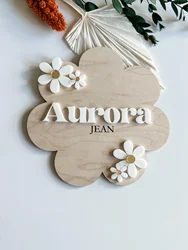Personalized Name Sign | Daisy Baby Name Sign |Birth Announcement Sign | Baby Shower Gift | | Name Announcement Sign