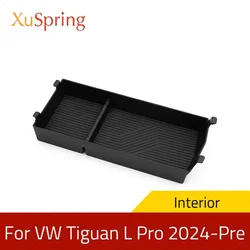 For VW Tiguan L Pro 2024-Pre Console Car Armrest Central Storage Box Center Container Glove Organizer Case Sticker