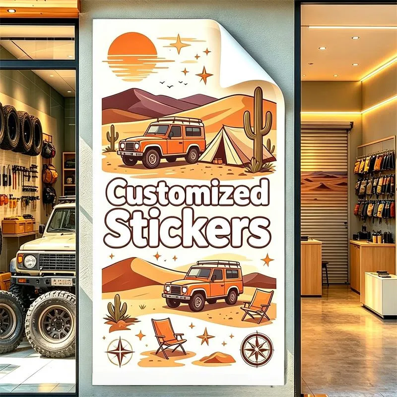 Any Size 100 cm Custom Stickers Suitable For Assisted Living Facility Supermarket The Cinema Commercial Advertising Promotion