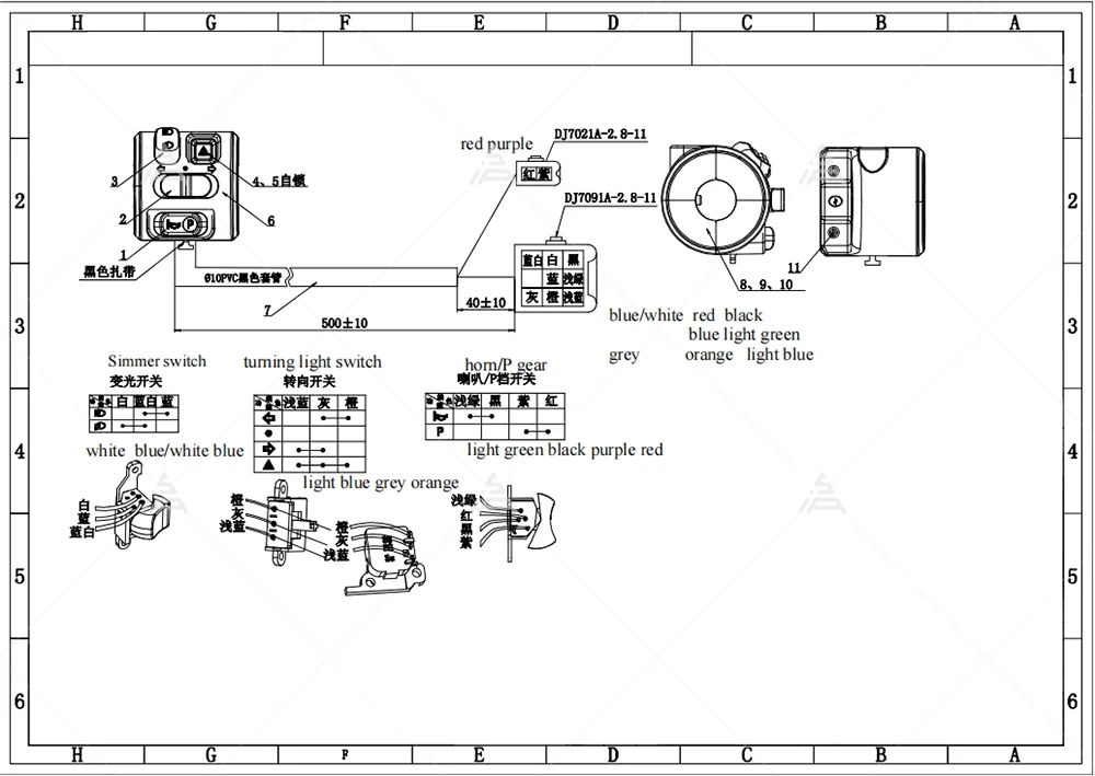 SiAECOSYS Z6 Interruttore combinato acceleratore per scooter elettrico con funzione freno di stazionamento Impugnatura manubrio impermeabile per scooter elettrico