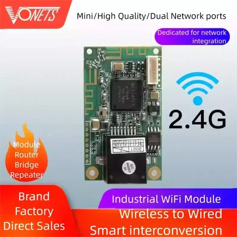 VONETS VM300-H WiFi to Wired Module Bridge Repeater Mini Router Receiver Transmitter Integrated DIY Industrial Network devices