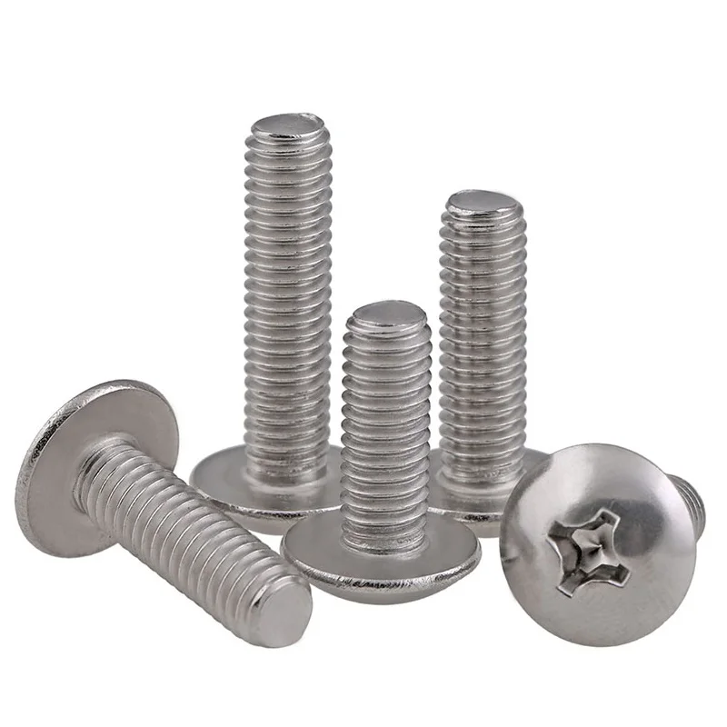 2 ~ 30 pz M3 M4 M5 M6 316 In Acciaio Inox Croce Incasso Traliccio Grande Testa Piatta Vite Macchina A Testa A Fungo Phillips bulloni