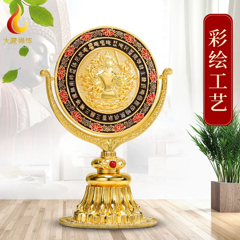 Collimateur en émail, fournitures de biographie tibétaine ésotérique, accessoires de Feng Shui, miroir artisanal en cuivre, décoration intérieure Feng Shui
