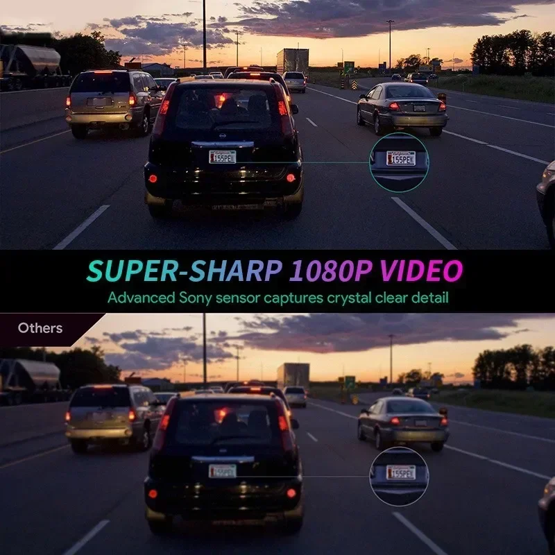 1080P HD Car Dash Cam Recorder Android Dashcam USB Connection Blackbox ADAS Night Vision Loop Recording Driver Video Recorder