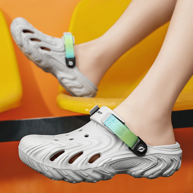 

Summer Clogs Sandals 47 Men Clogs EVA Slippers Soft Sole Breathable Beach Slippers Men Home Slippers Outdoor Antiskid Slippers
