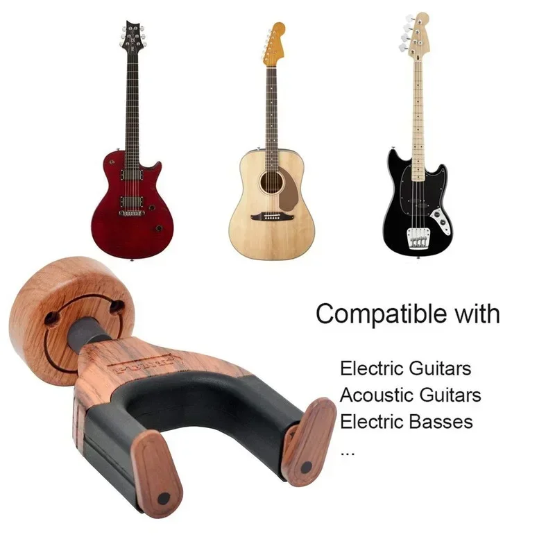 Wooden Wall Mount Guitar Hanger Holder Hook Keeper Hanging Bracket Guitar Hanger Holder Hook Wooden Wall Mount Hanging Bracket