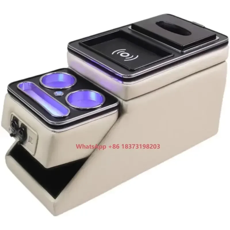 

Специальный комплект для модификации интерьера коммерческих и пассажирских автомобилей: передний центральный органайзер-подлокотник с функцией зарядки