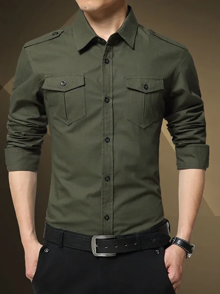 

Slim Fit Long Sve ket irt for Men Casual Sle Chinese Brandl Clothing Youth Summer Faion Basic Length irt