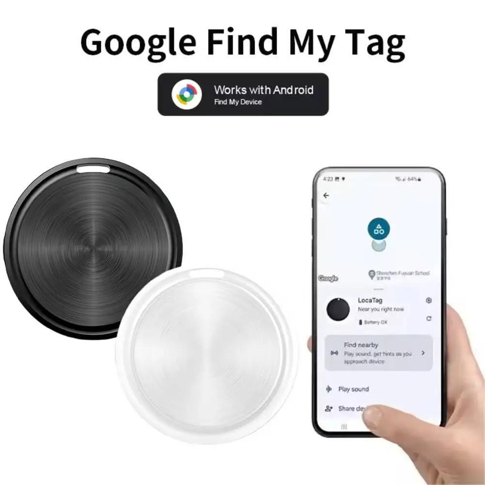 

Mini Bluetooth Tracker For Android Work With Google Find My Device Keys Finder Item Locator GPS Tracker Smart Tag for Pet Wallet