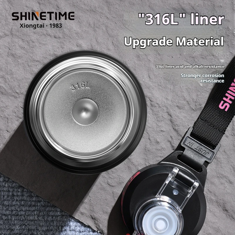 2025 Nuova tazza d'acqua sportiva Tazza termica portatile per uomo e donna di grande capacità Tazza in acciaio inossidabile 316L