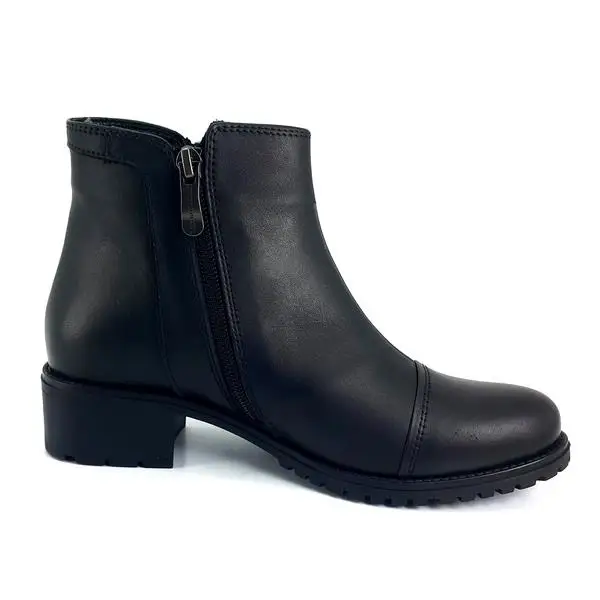 2024 Trending New Season Model Genuine Leather Shoes Personalized And Comfortable Black Mammamia 1725 23KB Women's Daily Boots image 3