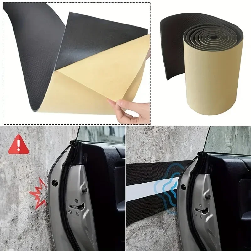 Anti-collision Seal Strip Strong Adhesion EVA Black Sponge Foam Rubber Tape 4MM Thick Width 20cm Sound Insulation Strip