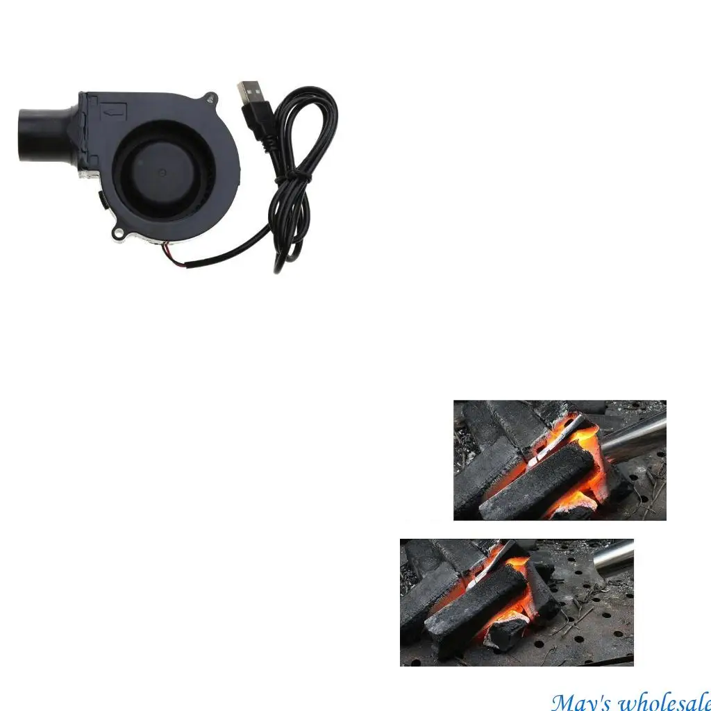 

7530 Вентилятор для барбекю 5 В 7 см USB Вентиляторы охлаждения Пикник Кемпинг Вентилятор шарикоподшипник 2600 об/мин 75x75x30