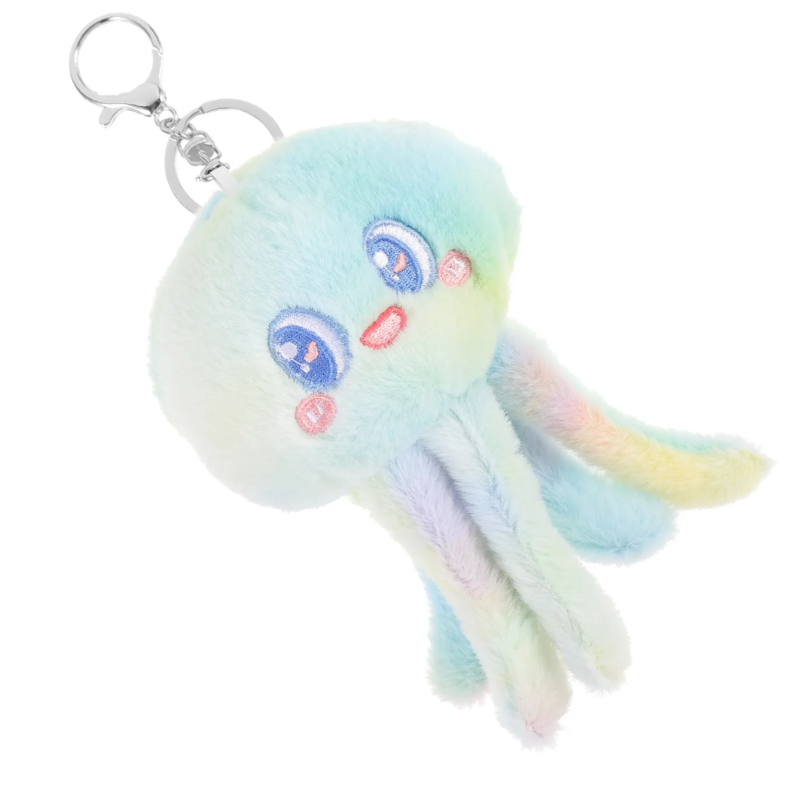 

Women Cute Keychain Octopus Shape Soft Touch Key Holder for Car Keys Backpack Purse Phone Wallet Gift Accessory Decor Collection