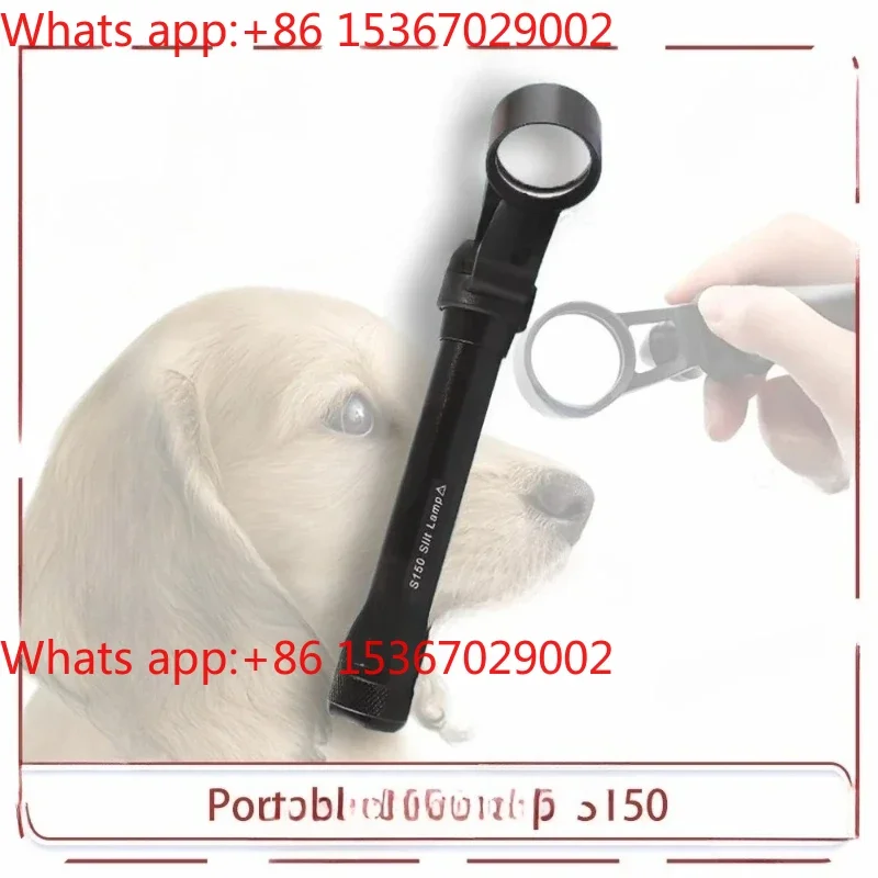 5X Magnification, for Pet Hospitals Ophthalmic Equipment Portable  LED Slit Lamp Microscope, Slit Adjustable