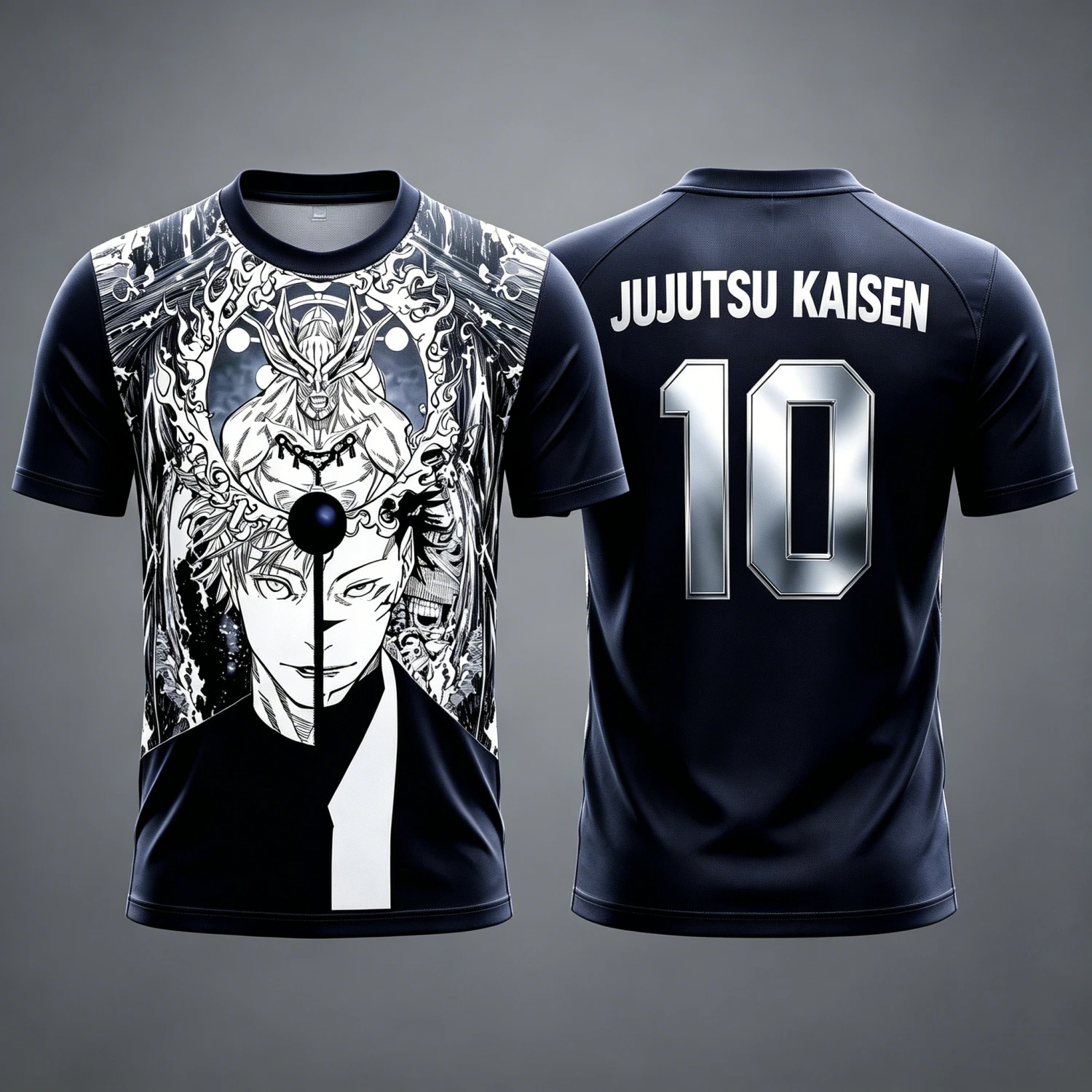 2026 Summer Jujutsu Kaisen Retro Cosplay T-shirt Men's 3D Printed Jiu Jitsu Short-sleeved Family Unisex Children's Sports Shirt