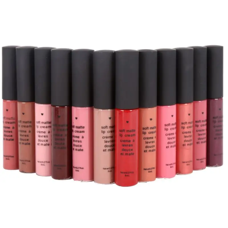 Matte Liquid Lipstick Waterproof Velvet Mate Red Lip Gloss Long Lasting Lip Tint Tube Makeup Cosmetic Lip Sticks Lipgloss