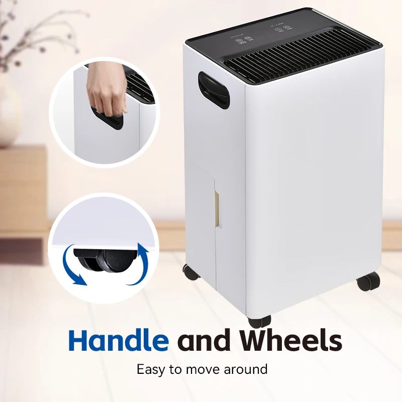 Portable 20L/Day 220V Home Dehumidifier Compressor Mobile Air Dehumidifier With Optional Wifi Electric CB Certified