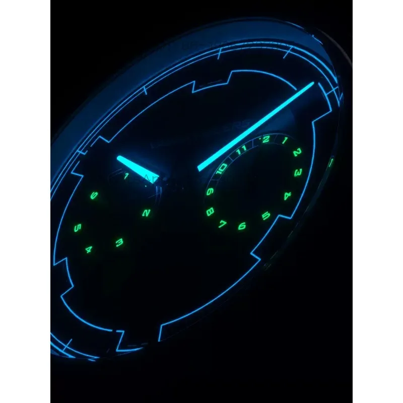 Guochao Panda Disc Watch Men's Ultra-thin Calendar Week Waterproof All-Men's Ultra-thin Automatic Mechanical Watch