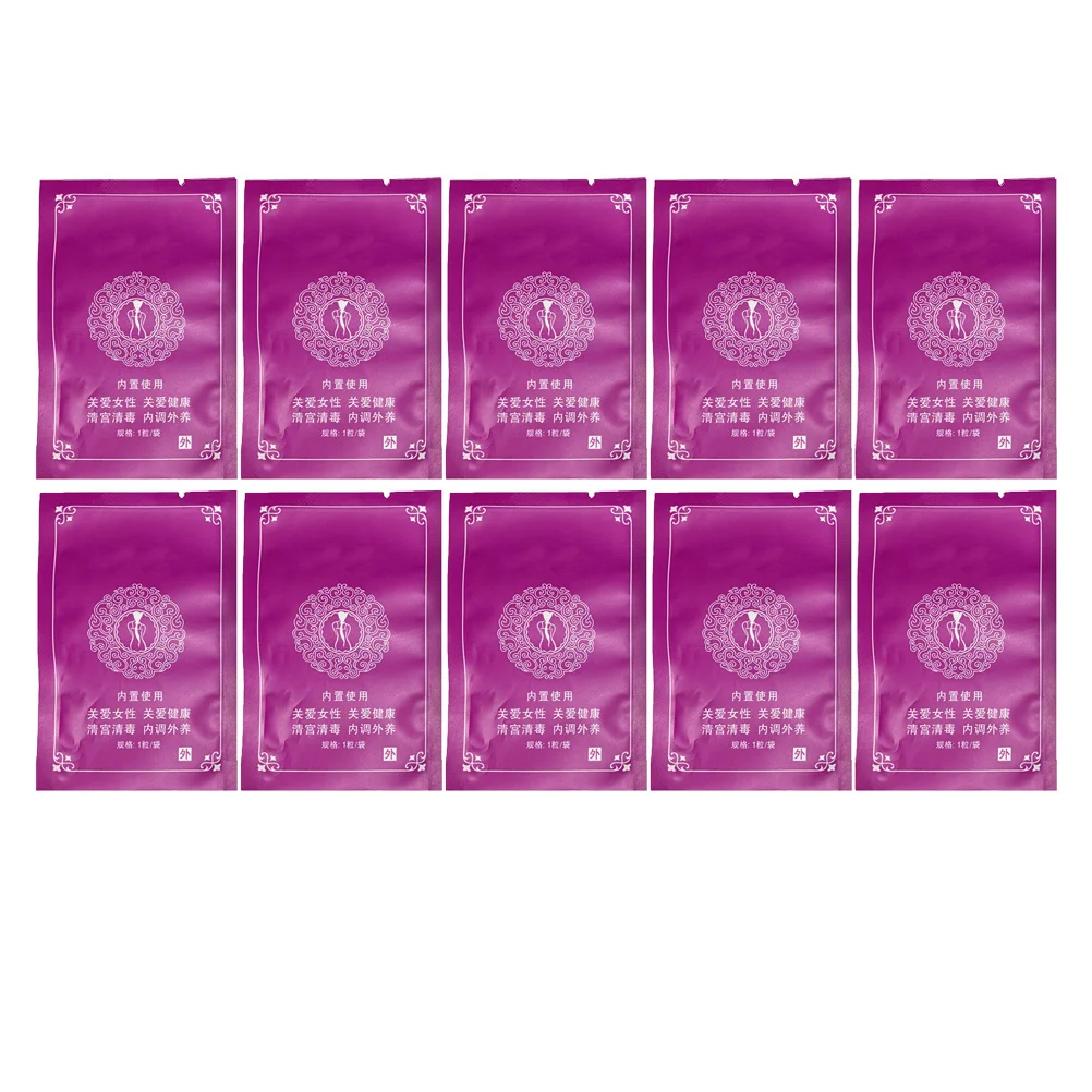 

10 шт., безопасная таблетка для чистки матки, капсульная таблетка для очистки кровотока, способствующая баланс внутренней секреции, таблетка для чистки матки