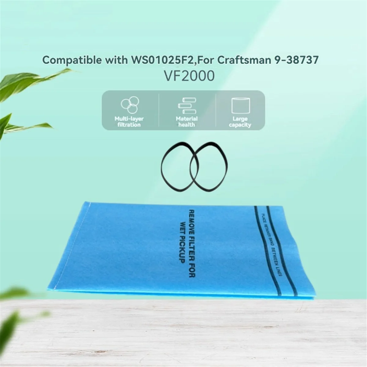 

A002 20 шт. влажный и сухой вакуумный фильтр для Stinger от 2,5 до 5 галлонов, для 9-38737 с 8 фиксирующими лентами