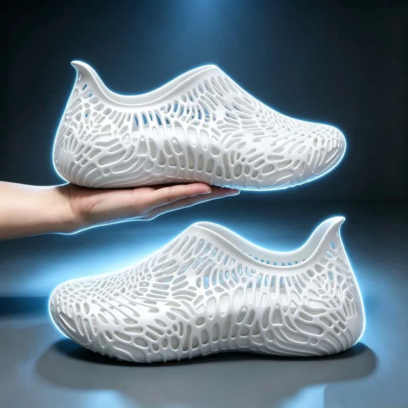 Men Shoes Summer 3D Printed Clogs Lightweight Anti-slip Breathable Hollow Out Shoes Outdoor Sport Running Sneakers Sandals Men