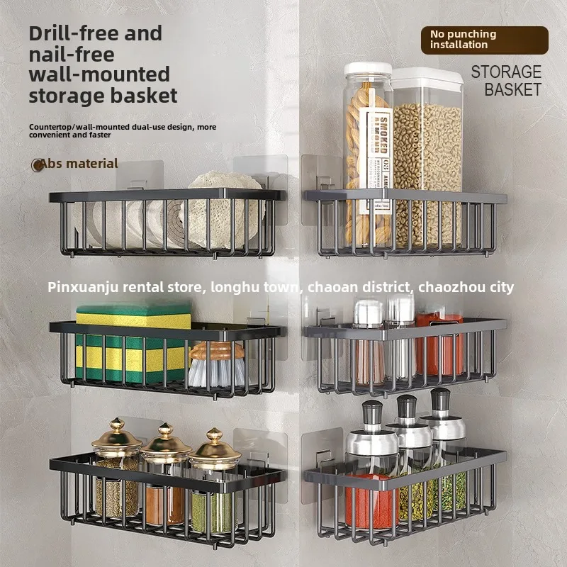 Easy-to-Install Kitchen Sink Organizer, No Drilling Required, Multipurpose Storage Rack Suitable for Sponges,Brushes, and Towels